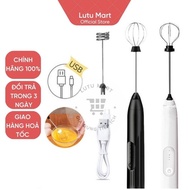 Coffee Foam Maker, Foam Stick, Premium 3-Speed USB Charging Handheld Mini Egg Beater - Lutu Mart