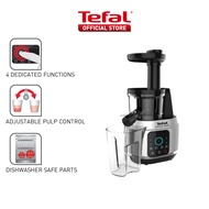 Tefal Juice n Clean Slow Juicer with Plastic &amp; Stainless Steel Filter 0.8L ZC420E
