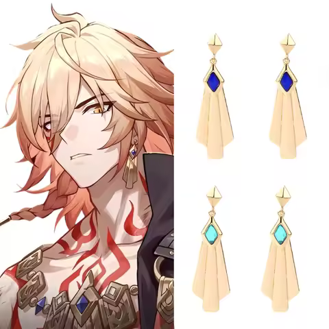 Anime Honkai: Star Rail Mydei Pendant Earrings Unisex Cosplay Dress Up Props Party Accessories Gift