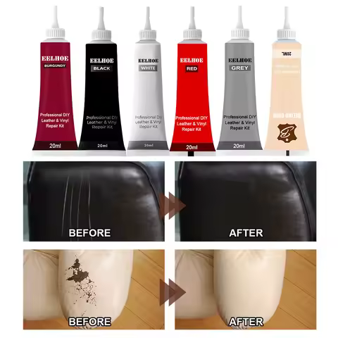20ml Advanced Leather Repair Gel Color Repair Car Seat Leather Complementary Repair Refurbishing Cre