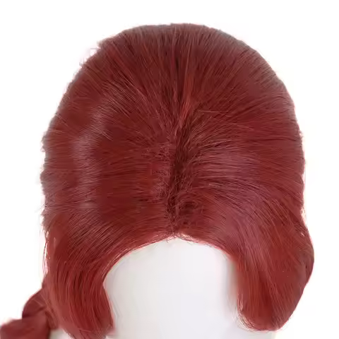 Synthetic Hair Long Braided Reddish Brown Heat Resistant Costume Wig for Fiona Cosplay Adult Fiona C