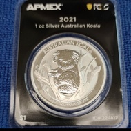 Koin Perak Koala Australia 2021 Apmex Tep 1 oz silver coin