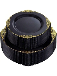 [Assiette]This Is A Black Dragon Patterned Dining Tray Suitable For Family Gatherings, Parties, Cate