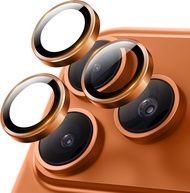 8K HD Camera Lens Protector Tempered Glass For iPhone 17 Pro Max Metal Ring Camera Full Cover Film F