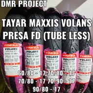 PRESA MAXXIS VOLANS TUBELESS TAYAR 60/80-17, 70/80-17, 70/90-17, 80/80-17, 80/90-17, 90/80-17(MAXXIS