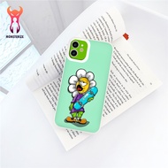 Plastic square edge case with human face graphic For iPhone 11 / 12 / 13 Promax 6 / 7 / 8 Plus / X /