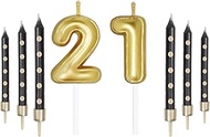 Gold Number Candles,Gold Candle for Cake,21 Birthday Candles,Wedding Decorations,Gold Cake,21th Birt