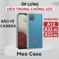 Samsung A12, Samsung A22 4G Case, Samsung A22 5G, Shock-Resistant Transparent Flexible TPU, camera Bezel Protection Phone Case