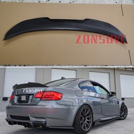 Use For BMW 3 Series E92 2-Door 2005-2013 Year Spoiler Black Carbon Fiber Look Rear Wing Psm Style S