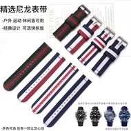 2024▪✟ CAI-时尚27 nato nylon strap suitable for for-/Omega Submariner 007 Seamaster 300for-/Omega watch strap 20 22MM