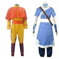 Avatar The Last Airbender Aang Full Set Costume Mens Suit Cosplay Womens