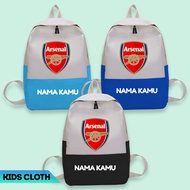 Arsenal Kids Bag Arsenal Boys Bag Arsenal Girls Bag Arsenal Character Image Kids Backpack Free Name
