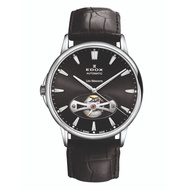 Edox Les Bemont Open Heart Automatic Watch black/steel/black ED85021-3-NIN