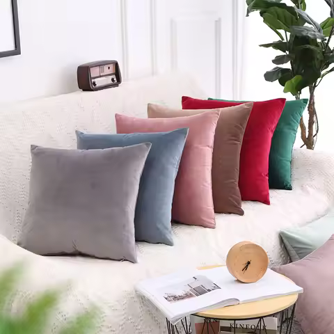 Pillow Case 45x45cm Home Decrative Pillow Cover Cushion Cover for Living Room Sofa Soft Throw Pillow