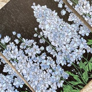 飛燕草花包裝紙 A4 設計紙 (dami) 禮物