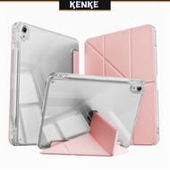 KENKE เคส iPad เคสใสพร้อมช่องใส่ดินสอสำหรับ iPad 2024 Pro 11 นิ้ว Pro 13 นิ้ว Air 6 11 นิ้ว (2020/20