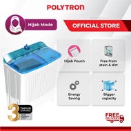 POLYTRON Mesin Cuci 2 Tabung 8 Kg Primadona Giant PWM 8072B