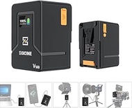 EACHSHOT ZGCINE ZG-V160 9600mAh High Capacity V-Mount Battery, with one BP, Double D-tap, Double USB