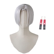 Izana Kurokawa Wig with Earrings Anime Tokyo Revengers Cosplay Izana Kurokawa Costume for Party, Sil