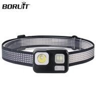 BORUiT B29 Powerful Red LED Mini Headlamp 180LM Waterproof Camping Fishing Headlight
