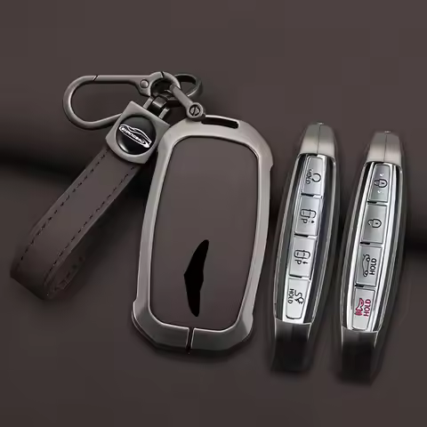 Zinc Alloy Car Key Cover Smart Remote Fobs Case Auto Accessory For Hyundai Genesis G80 2023 2024 202