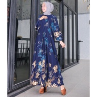 Ready Bj Baju Gamis Pesta Ariana Maxi Motif Fashion Wanita Muslimah