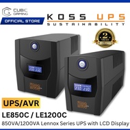 KOSS LE-850C 850VA  / LE-1200C 1200VA / LE-3000C 3000VA LENNOX SERIES UPS AVR , LCD DISPLAY*UNINTERR