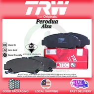 Perodua Alza Old , Alza Advance Front Brake Pad , Disc Brake Pads TRW ATEC [Original] 2009-2021