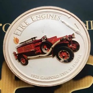 2006 Elizabeth II Cook Islands 1 Dollar Fire Engines Of The World 1Oz