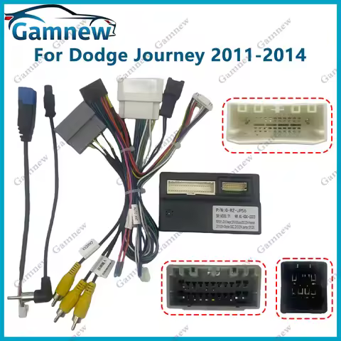 Car Wire Harness Adapter Power Cable Canbus Box Decoder For Dodge Journey Fiat Freemont Leap Chrysle