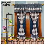 PROMO!! GORDEN SERUT JENDELA MODEL PENDEK KORDEN MINIMALIS GORDEN RUMBAI UKURAN 100x150 HORDEN