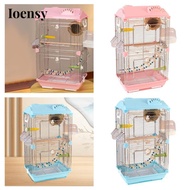 Ioensy Bird Cage Large Transparent Acrylic Parrot Cage for Parrots Budgie Parrotlet