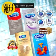 Buy 1 box Free 1 piece 🎁 DUREX Condom Closet Fit / Real Feel / Invisible