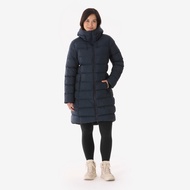 QUECHUA Women's long synthetic hiking padded jacket MH900 - Black