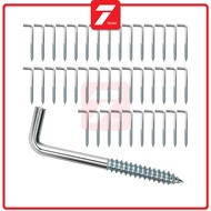 Innovative product L type shaped screw hook Hanging Hook Screw L Shape Self Tapping Screws Square Cu
