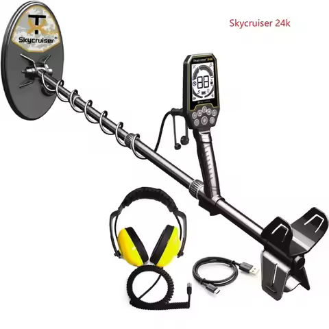 Skycruiser 24K Super Sensitive Gold Detector Placer Gold Prospecting Metal Detector Ground Scan All-