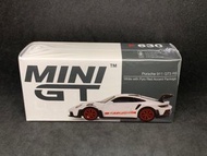MINI GT 630 Porsche 911 GT3 RS White with Pyro Red Accent Package minigt