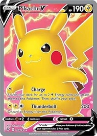 Pokemon - Pikachu V 170/185 - (Full Art) - Vivid Voltage - Ultra Rare Card