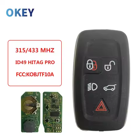 Okey Remote Car Key 315 434 MHZ For Land Rover LR2 LR4 Range Rover Evoque Sport ID49 HITAG PRO 5Butt