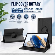Samsung Tab A8 10.5 2022 X205 X200 Rotary Flip Cover Leather Casing Standingtablet Samsung Galaxy Ta