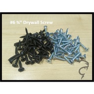 6# x 3/4" STAG Drywall Screw (Nickle/ Black Finishing) (~900g)