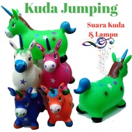Jumping Horse Unicorn music Sound Rubber rocking horse