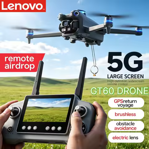 Lenovo GT60 Foldable GPS Drone 8K HD 4K With Screen Brushless Airdrop Obstacle Avoidance 5G FPV Dual