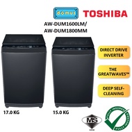 Toshiba Washing Machine Inverter 15KG / 17KG Top Load Washer Direct Drive Mesin Basuh Auto Murah 洗衣机