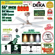 Deka Ceiling Fan With LED Light F5 DCL PRO RS 56 inch Remote Control 5 Blades DC Motor Ceiling Fan