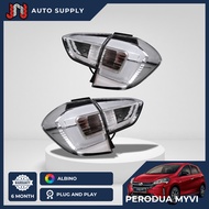 Perodua Myvi 2018 - 2025 lampu belakang ALBINO Tail Lamp V4 Full Clear Albino white light bar