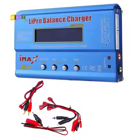 A13E-For IMAX B6 80W Lipo Battery Charger+T Plug Lipo Nimh Li- Ni-Cd Digital Lipro Balance Charger B