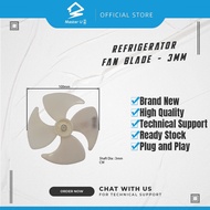 REFRIGERATOR FAN BLADE FB09 CW 100mm Hole Diameter : 3mm/4mm