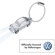 Troika VW Bettle LED Light Keychain Chrome - VW Officially Licensed