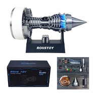 F&H 3D Printed Jet Engine Model – DIY Assembly, Motorized LED Light Stepless Speed Control Steam toy